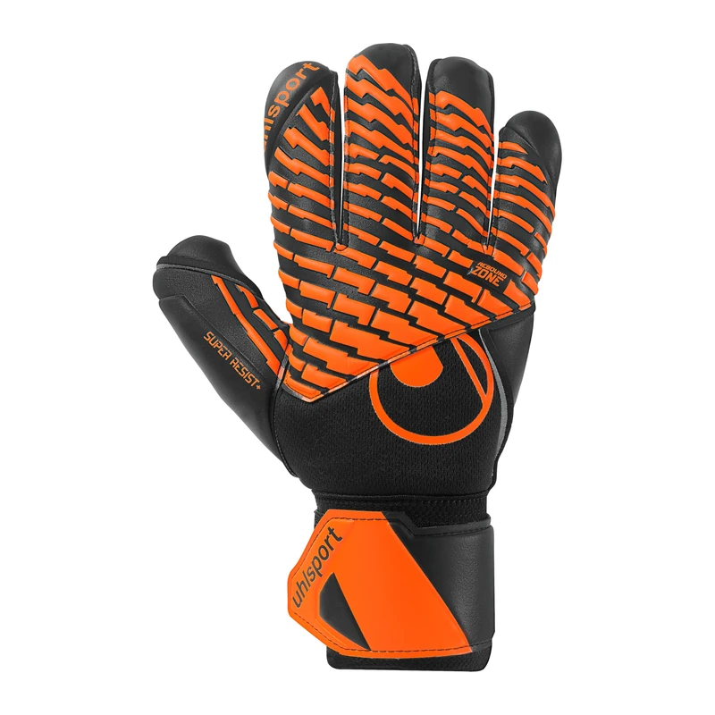 uhlsport Super Resist+ Durable Goalkeeper Gloves for Artificial Grass and Hard Pitch - Image 1