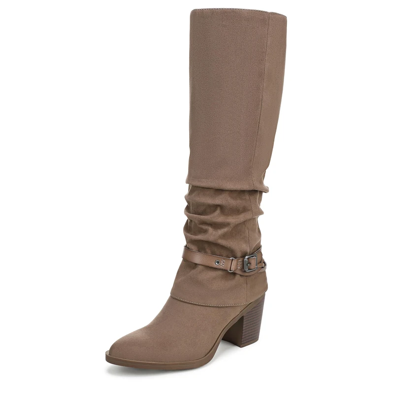 Blowfish Malibu Women's Carey Knee High Boot, Microsuede Taupe, Medium Fit, UK 9