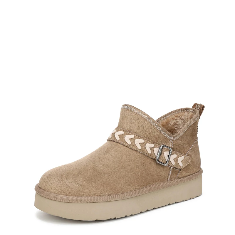 Blowfish Malibu Women's Mokolo Pull-On Ankle Boot, Taupe Brown Faux Suede, Medium Fit, UK 4.5