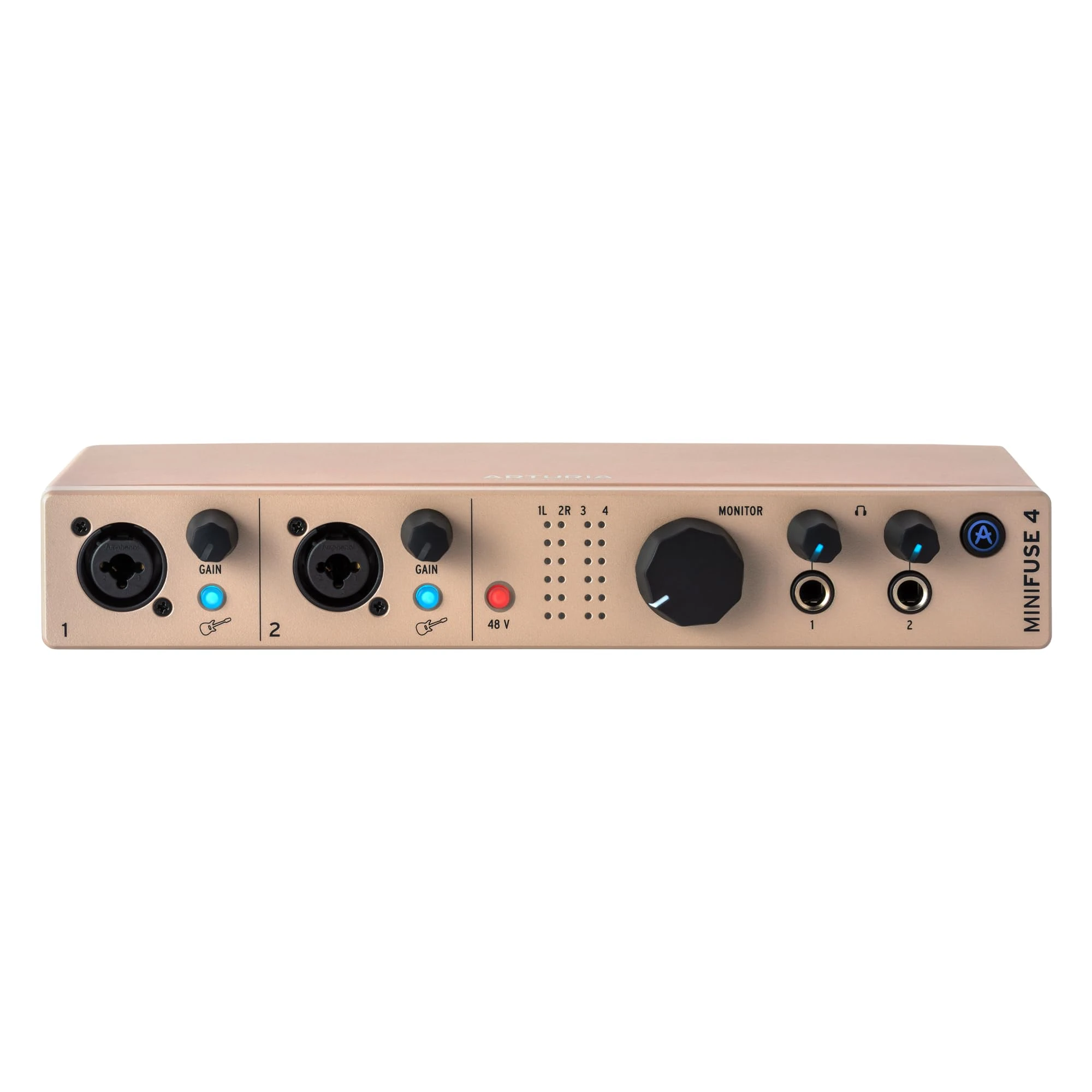 Arturia MiniFuse USB-C Audio Interface (Champagne, MiniFuse 4)