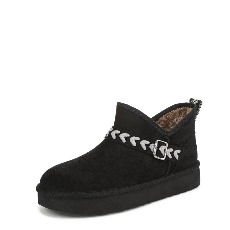 Blowfish Malibu Women's Mokolo Pull-On Ankle Boot, Black Faux Suede, Medium Fit, UK 9