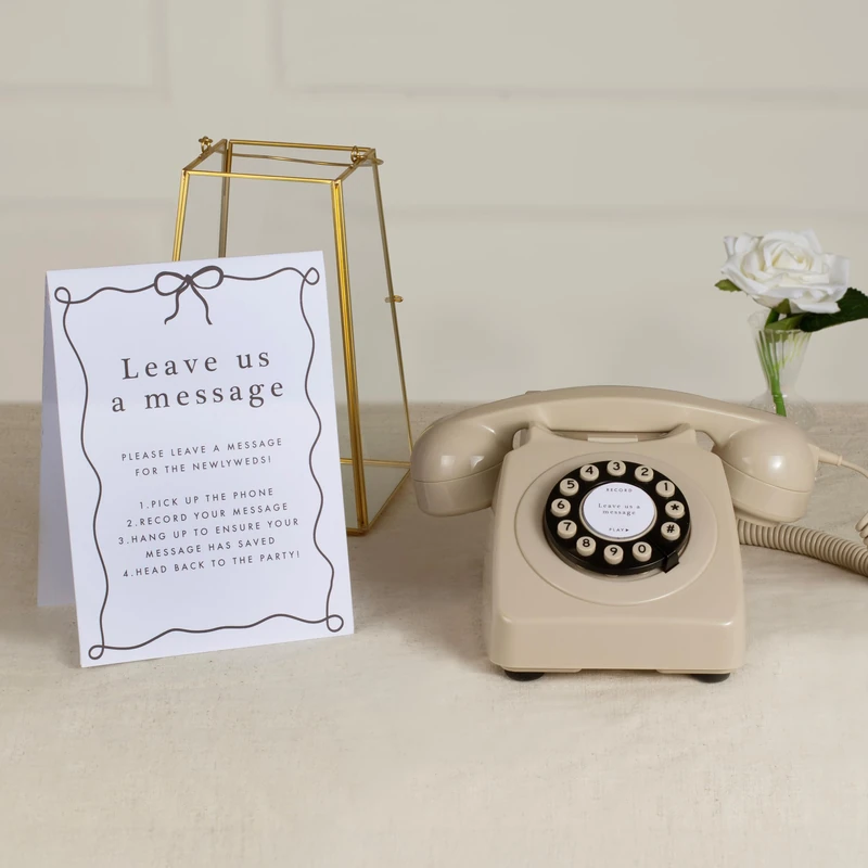 Ginger Ray Audio Guest Book with Sign – Interactive Wedding Guest Book with Recording Feature, Unique Guestbook for Weddings - Image 1