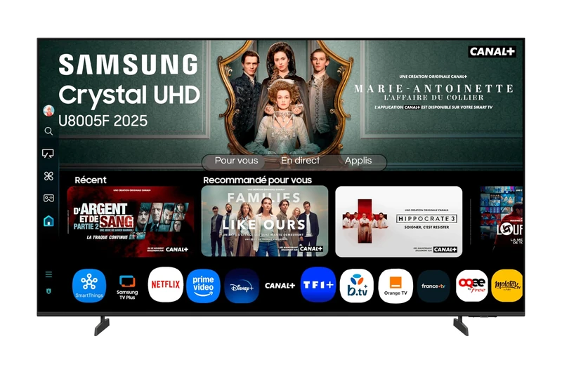 SAMSUNG 75 Inch Crystal UHD U8075F 4K Smart TV, Amazing Colors with Crystal Processor 4K, Listen to All Speakers with Q-Symphony, Data Protected by Knox Security and Gaming Hub