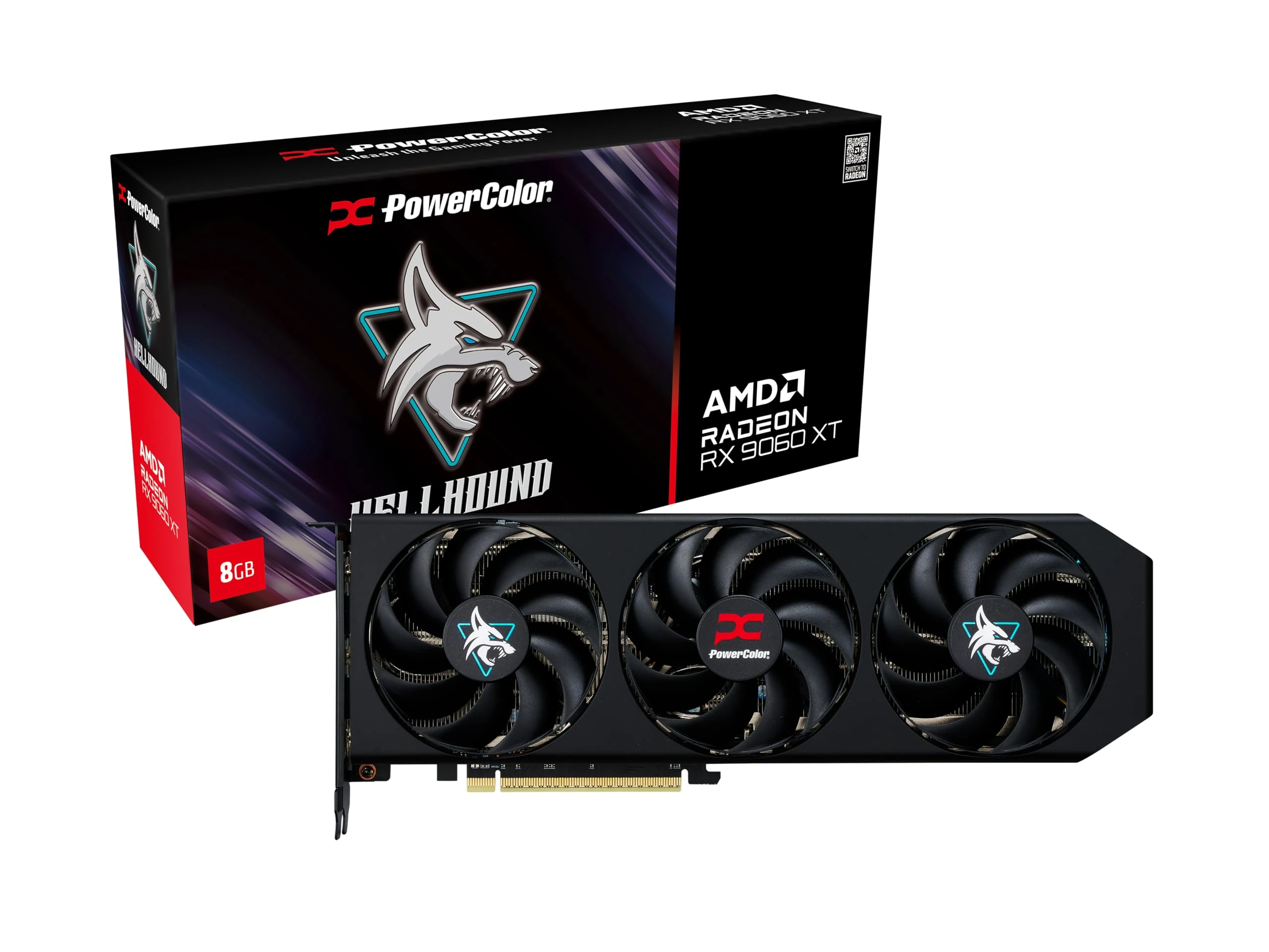 PowerColor Hellhound AMD Radeon RX 9060 XT 8GB GDDR6