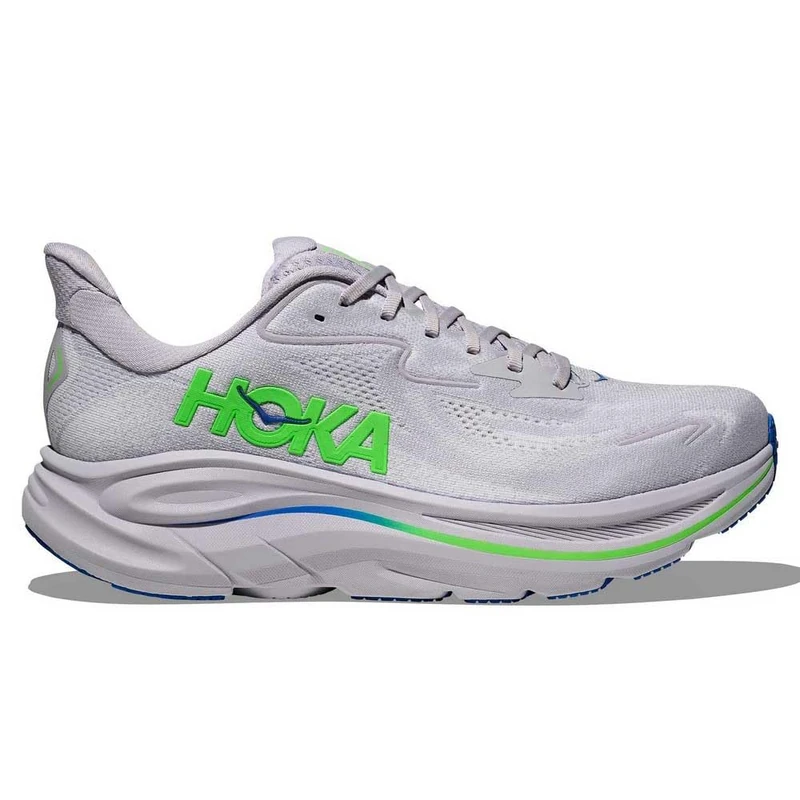 HOKA Clifton 10 Running Shoes UK 8.5 Grey