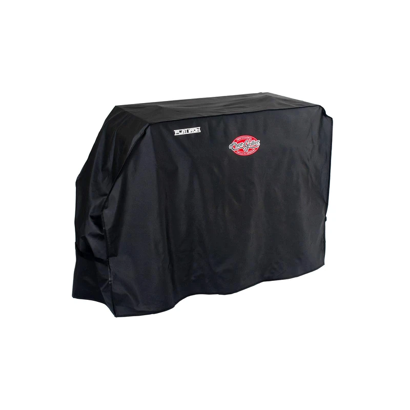 Char-Griller Flat Iron Griddle Grill Cover, Black Water Resistant BBQ Cover for Flat Iron Premium Gas Griddle, Durable PVC and Polyester Outdoor Protection - Image 1
