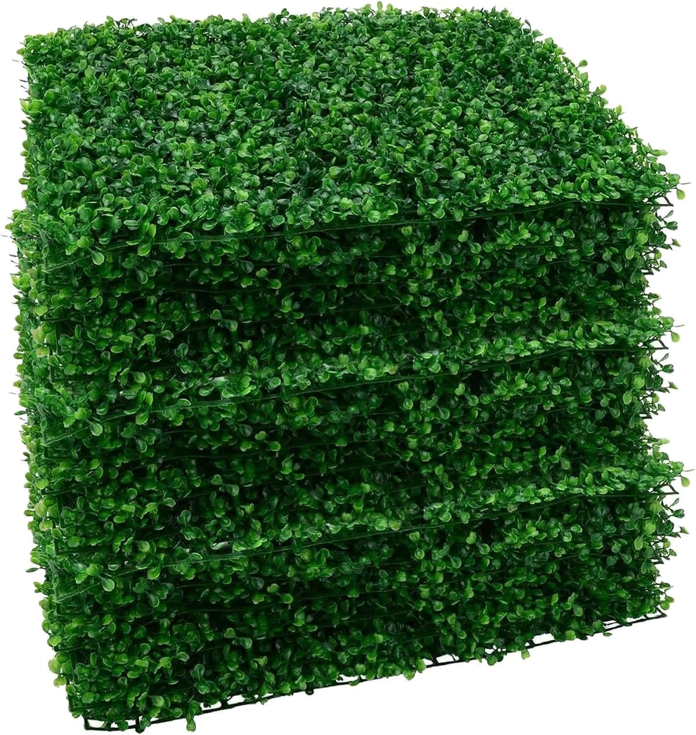 M.J COMFY-LIFE 18Pcs Artificial Hedge Plant Panels 60 x 40cm Grass Plant Wall Panels Green Privacy Living Wall Fence Screening Home Garden Spring Leaf Backdrop for Indoor Outdoor