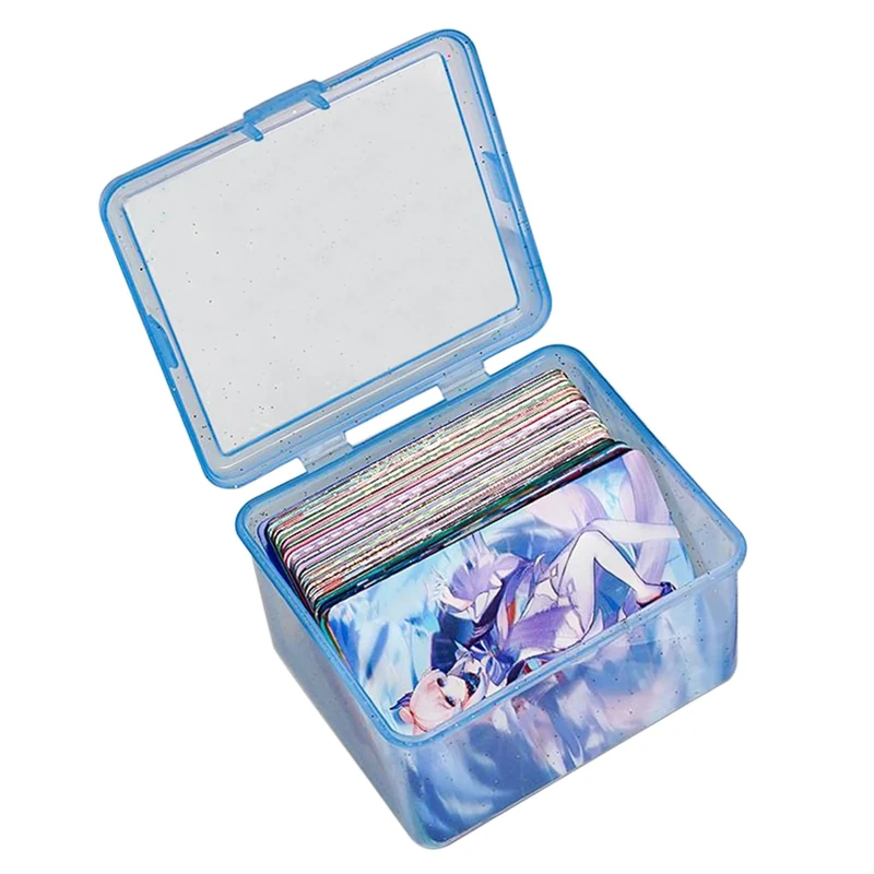 Anime Themed Card Box, Storage Case, 3.74x3.15x2.36 inches Anime Fans Collectible, Portable Carrying Trading Holder, Secure Game Deck Organizer for Enthusiasts, Families, Friends