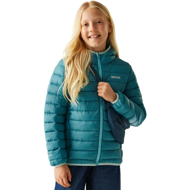 Regatta Kids Hooded Marizion Baffled Jacket Water Repellent Insulated Winter Coat