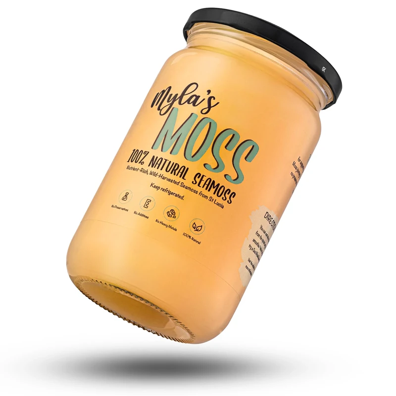 Myla’s Moss Organic Sea Moss Gel – Wildcrafted & Made in The UK – Pure Irish Moss for Immunity, Gut Health & Skin – Vegan, Non-GMO, No Fillers (720g)
