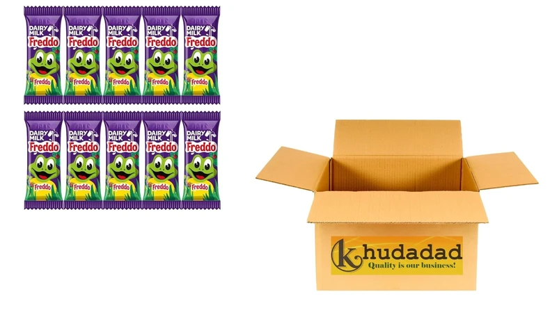 Dairy Milk Chocolate Bars 18g | Freddo Frog Milk Chocolate Bars | Bulk Chocolate Treats | Party Bag Fillers, Gifts & Snacks (10x Cad DM Freddo Bars 18g)