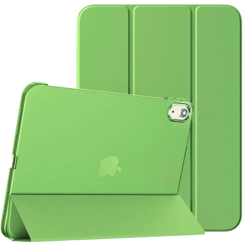 Case for iPad (A16) 11th / iPad 10th Generation (2025/2022) (11-Inch/ 10.9-Inch), Only Fit iPad-11/ iPad-10 Models, Smart Stand with Auto Wake/Sleep, Translucent Hard Back Cover (Green) - Image 1