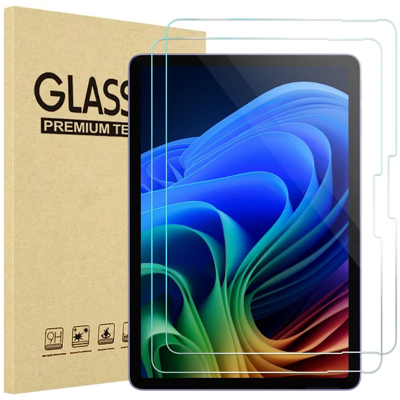 ProCase 2 Pack Screen Protector for 2-in-1 Surface Pro 12 Inch (2025 Release); 9H Tempered Glass Film Guard for Microsoft Surface Pro 12", Anti-Scratch & Surface Pen Supported
