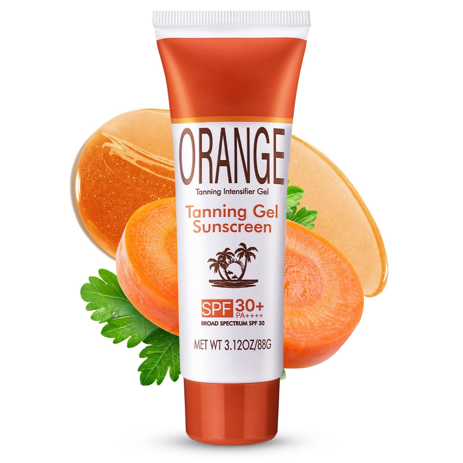 Carrot Oil Self Tanning Lotion SPF 30+, Tanning Accelerator With SPF, Sun Tan Lotion | Natural Tan Enhancers & Accelerators For Gradual Glow | Hydrating Daily Moisturiser With UVA/UVB Protection