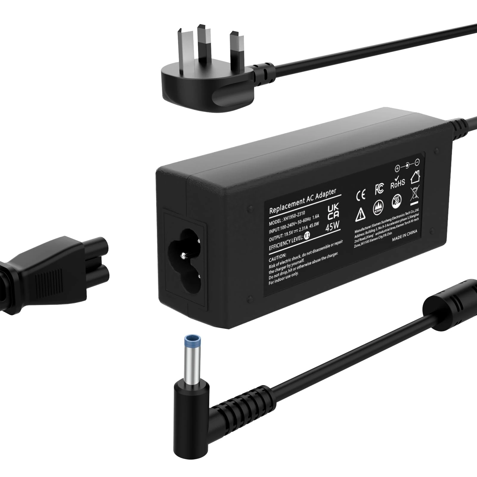 45W Laptop Charger Compatible with HP Pavilion X360 11 13 15 17/Stream 11 13 14 /Elitebook 840 850/ProBook 430 440 450/Envy/Spectre X360 Smart Blue Tip AC Adapter