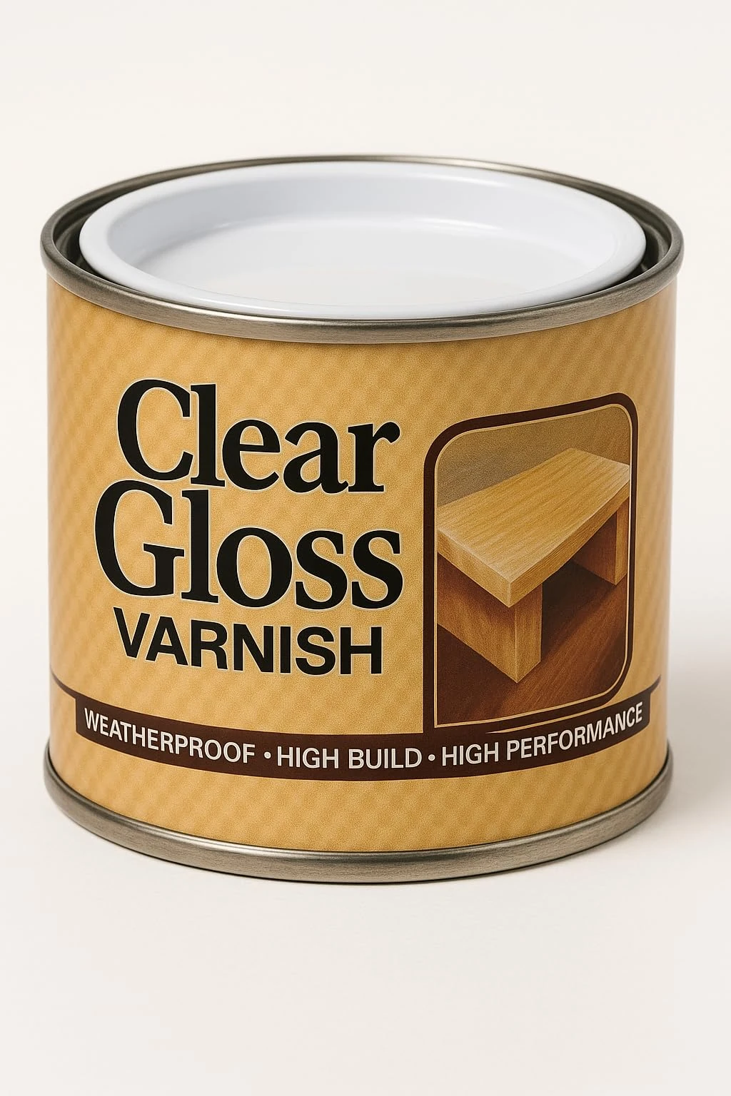 Clear Gloss Varnish 180ml – High Shine Protective Finish Paint for Wood Crafts & Furniture | Quick Drying, Durable Top Coat | Transparent Gloss Sealant for Indoor Outdoor Paint | Smooth Clear Finish