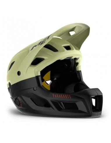 MET Parachute MCR MIPS Full Face Cycling Helmet, Pistachio Matt Green, Size 52-56cm