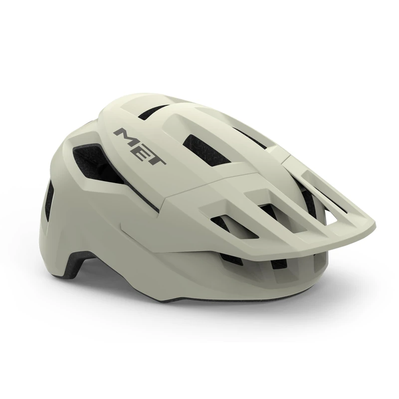 MET Shelter MTB Cycling Helmet, Off-White Matt, Size 52-56cm
