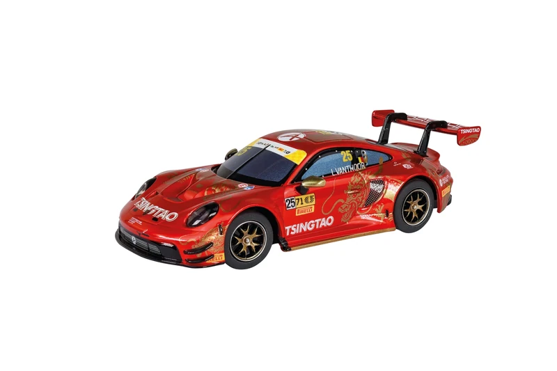 Carrera Hybrid Porsche 911 GT3 R 'Absolute Racing No25' Macao 1:50 Scale AI-Supported Race Car with Working Lights & USB-C Charging