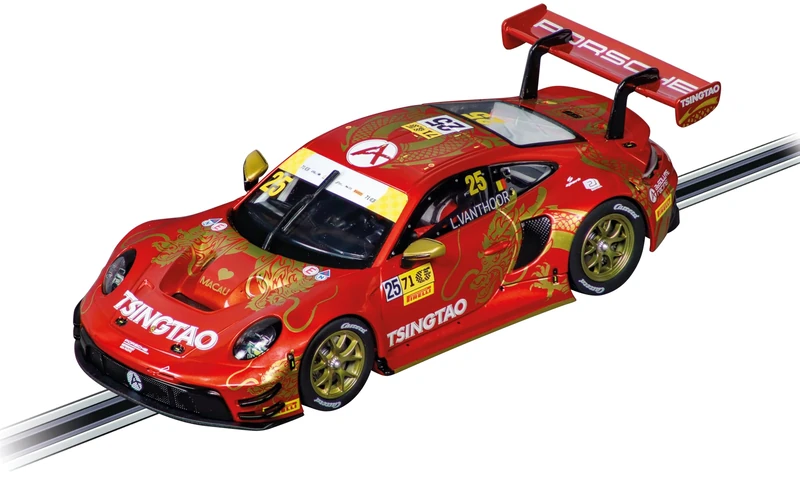 Carrera Digital 132 20032065 Porsche 911 GT3 R Wright Motorsports No120 Sebring 2024 1:32 Scale Slot Car With Working Front, Rear & Tail Lights Suitable For Ages 8 Years+