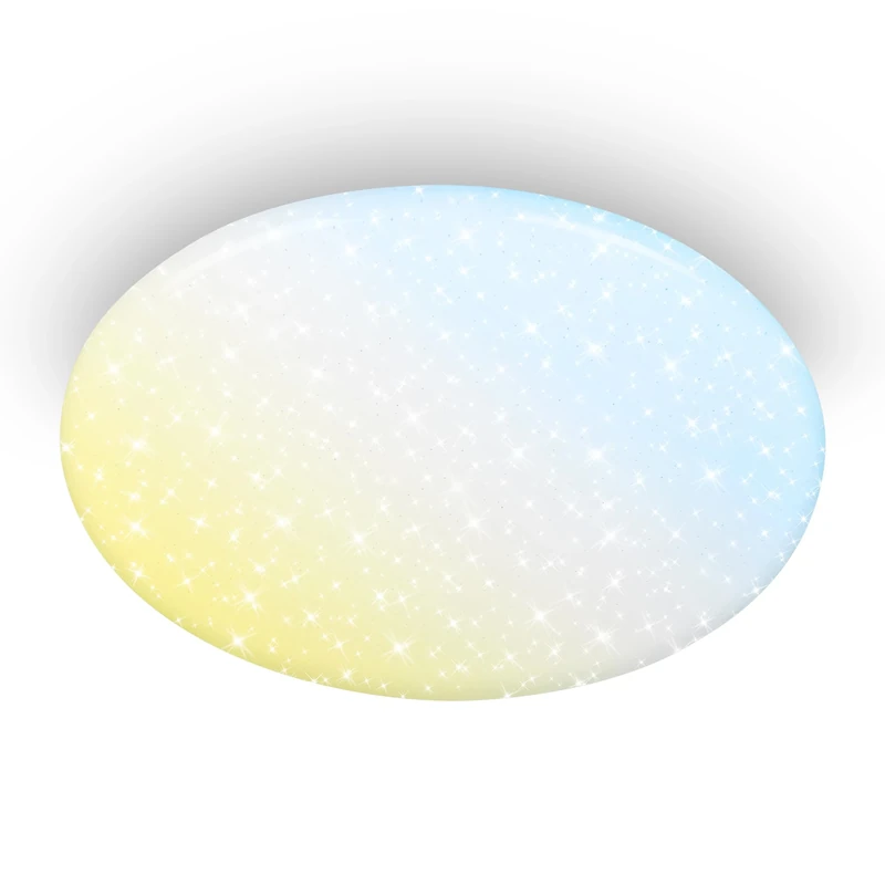 BRILONER - LED Ceiling Light with Remote Control, dimmable, Night Light, Warm White to Cool White, Ultra Bright, Living Room, Bedroom, 56 x 10 cm, White