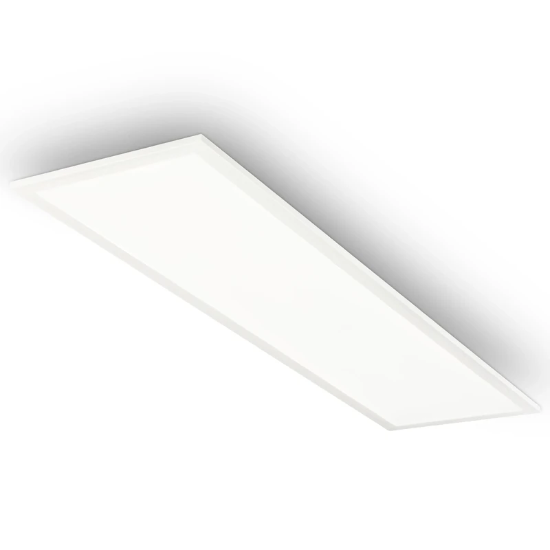 Briloner - LED Panel with Neutral White Light, IP44 Splash-Proof, Ceiling Light, LED Panels, Living Room, Lounge, Hallway, 100x25x6 cm, White