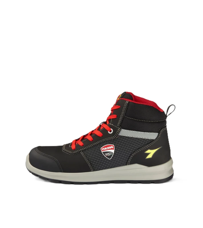 Diadora Utility Unisex Speedy Race Mid S3s Fo Sr Sc Met Free Fire Safety Shoes, Black Grey C2541, 40 EU, Black Gray C2541, 8 UK