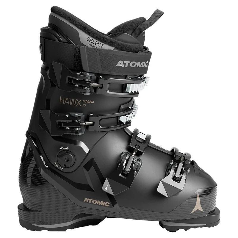 ATOMIC Unisex - Adult Hawx Magna 75 W Alpine Boots, Black/Gold, 42/43