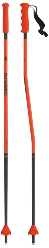 ATOMIC Redster GS JR Children's Ski Poles, Red, Size 100, Lightweight Ski Poles with Ergonomic Handle, Aerodynamic Children's Ski Poles Made Aluminium, Ski Pole with Adjustable Loop - Image 1