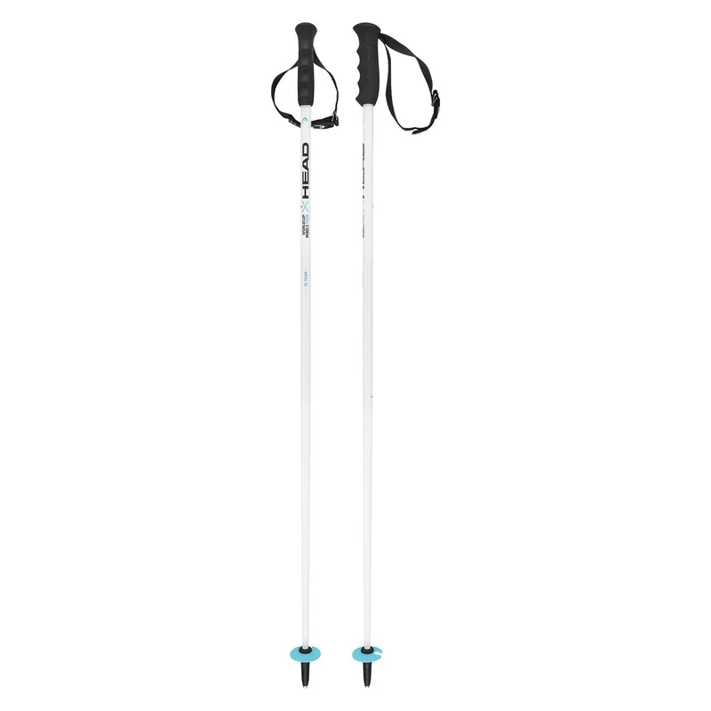 HEAD Unisex Youth Worldcup SL JR Ski Poles, White/Black/Speed Blue, 095