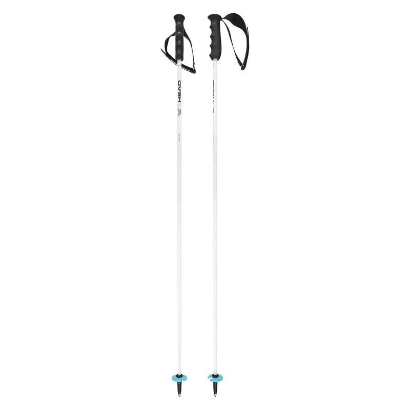 HEAD Unisex Adult Worldcup Rebels Carbon Ski Poles, White/Black/Speed Blue, 130