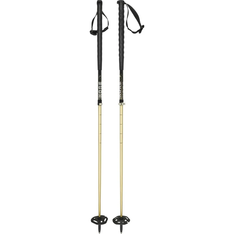 HEAD Unisex Adult KORE Free Tour Ski Poles, Metallic Sand/Black, 115
