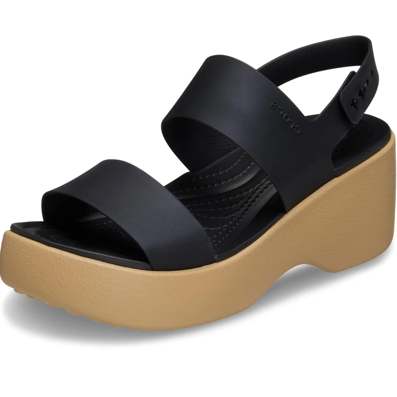 Crocs Women, Brooklyn Sky Sandal, Black/Cashew, 7 UK Women