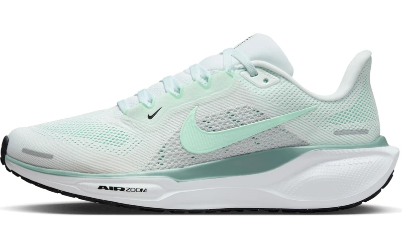 Nike Women's Air Zoom Pegasus 41 Running Shoes, White/Mint Foam/Pure Platinum/, 4
