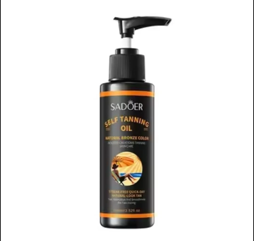 SADOER Self Tanning Oil, Natural Bronze Colour, Quick-Dry Formula