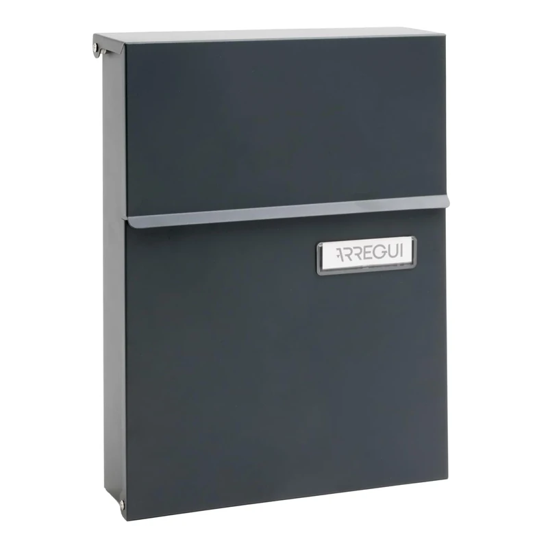 ARREGUI Line E6805 Small Steel Exterior Letter Box Size S (DIN A5) | Wall Fixing | for Mail with Capped Lock | Rain Proof | Modern | Easy to Install | Anthracite