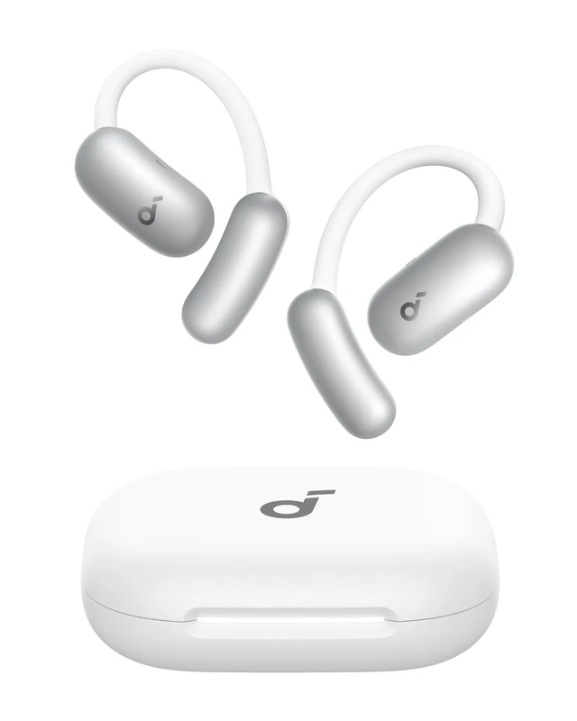 soundcore AeroFit 2 AI Assistant by Anker, Open-Ear Headphones, Pressure-Free Fit, 2× Richer Bass, Real-Time Translation Earbuds, Hi-Res Audio, 35-Hour Playtime, IP55 Waterproof Rating