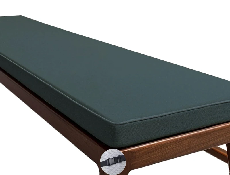 Indoor/Outdoor Bench Cushion - 120cm/150cm/100cm/90cm x 40cm/35cm/30cm - Non-Slip Seat Pad for Bay Windows, Garden Patio, Long Chairs, Swings & Porch Furniture with Zipper(Cloud blue,190x30cm/75x12in)