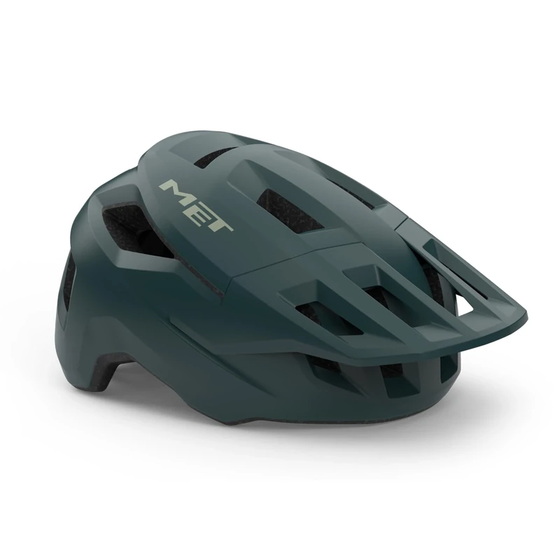 MET Shelter MTB Cycling Helmet, Stone Blue Matt, Size 56-58cm