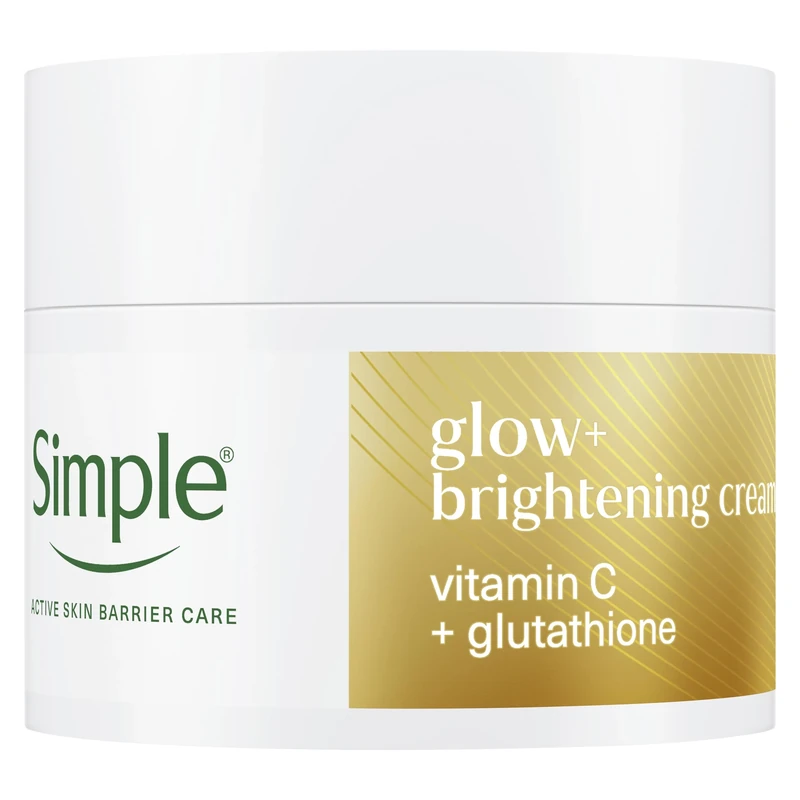 Simple Glow+ Facial Moisturiser Brightening boosts radiance and hydration with vitamin C+ glutathione 50 ml