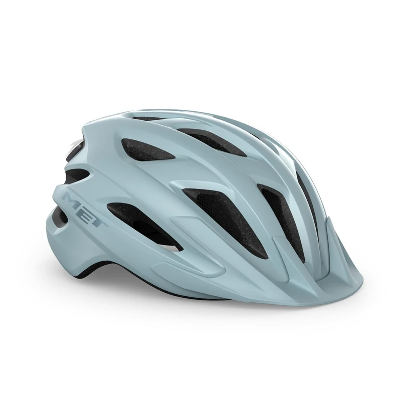 MET Crossover Cycling Helmet, Stone Blue Glossy, Size 52-59cm