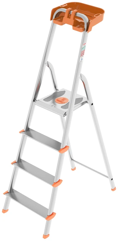 COLOMBO Aluminium 4 Step Ladder with Storage Tray