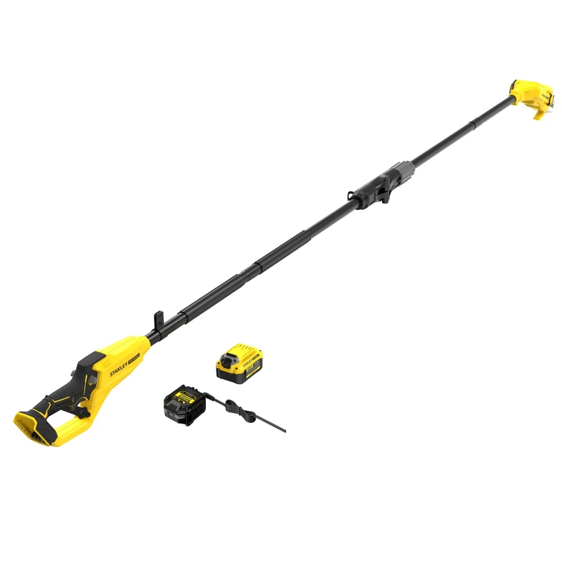 Stanley Fat MAX V20 20cm Brushless Pole Chainsaw 18V with 4Ah Battery and Charger, SFMCPS720M1-QW