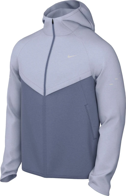 Nike Men's Uv Rpl Stride Jacket, Ghost/World Indigo/Reflective, XL
