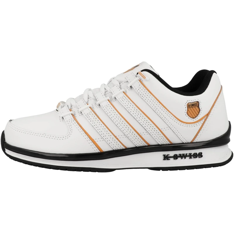 K-Swiss Men's Rinzler Trainers, WT/ORNGPPY/BK, 47 EU, Wt Orngppy Bk, 12 UK
