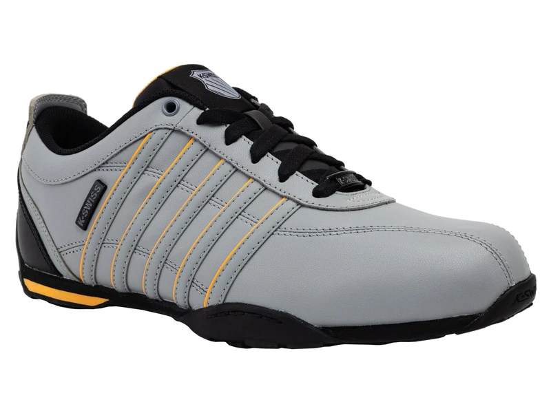 K-Swiss Men Arvee 1.5 Sneaker, Northern Gray Black Orange Poppy, 10.5 UK