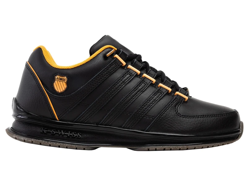 K-Swiss Men's Rinzler Trainers, Black/Orange Poppy, 43 EU, Black Orange Poppy, 9 UK - Image 1