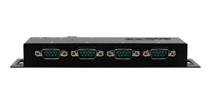 EXSYS EX-6124-2PoE Ethernet to Serial 4 x RS-232/422/485 with 9 Pin PoE Connector