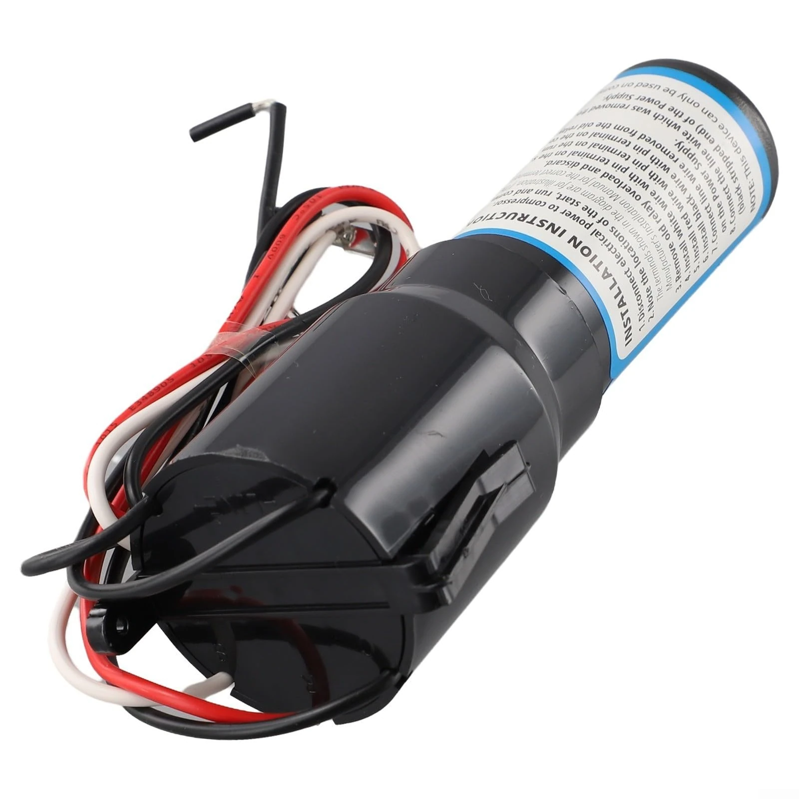 Eawfgtuw 3-in-1 Compressor Hard Start Capacitor Kit RCO410 for Refrigerators Freezers Compatible with RSIR CSIR PSC CSR 1/4-1/3 Compressors Black