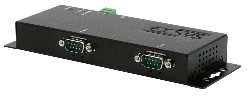 EXSYS EX-6112-2PoE Ethernet to Serial 2 x RS-232 with 9 Pin Connector